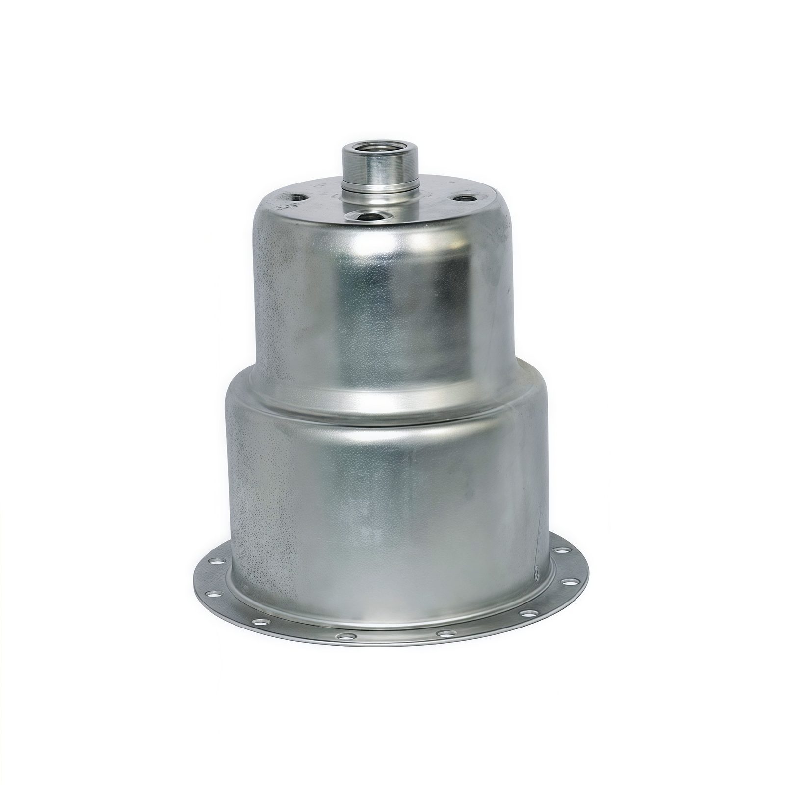 Food grade stainless steel tank with clear view of hygienic interior