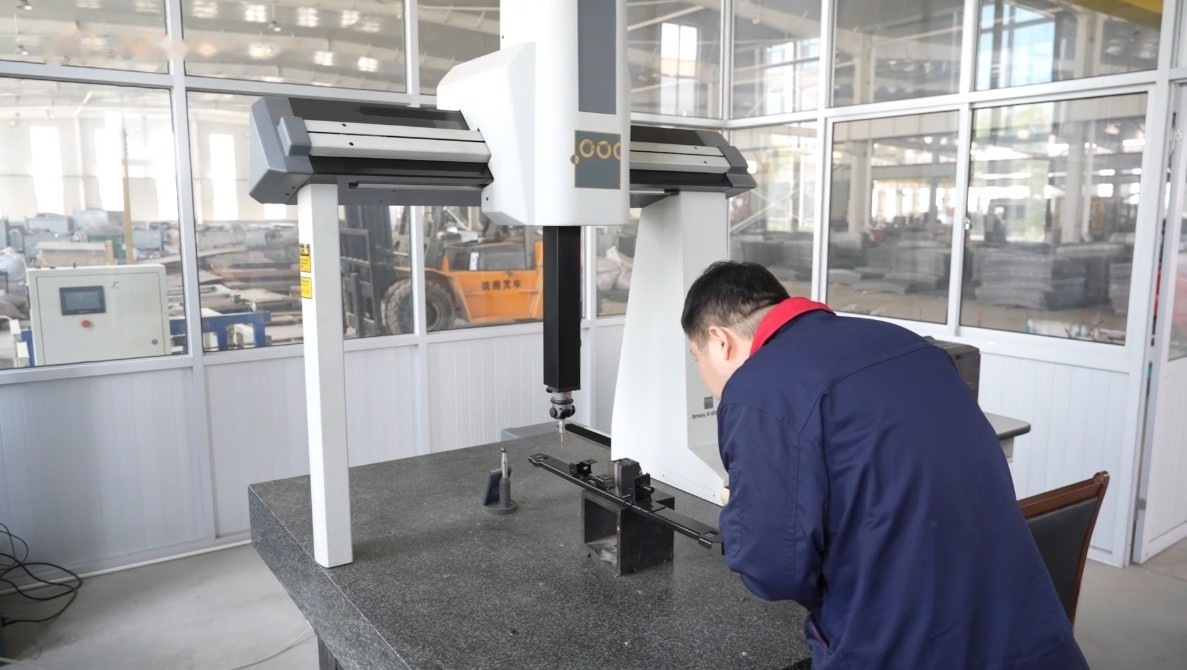CMM coordinate measuring inspection of metal enclosure