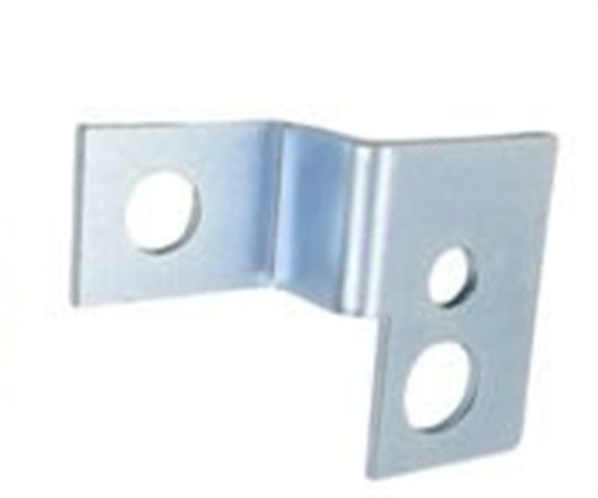 Zinc plated formed bracket with mounting holes, made by XCWY