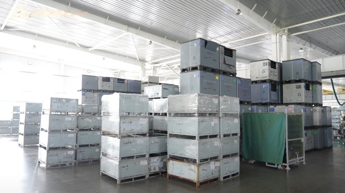 Packed finished goods staged for shipment at the XCWY warehouse